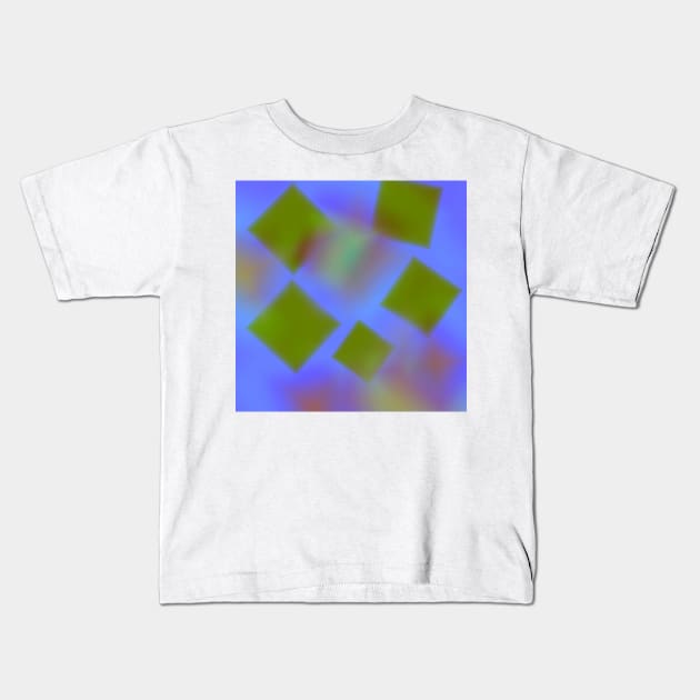 blue red yellow abstract texture Kids T-Shirt by Artistic_st